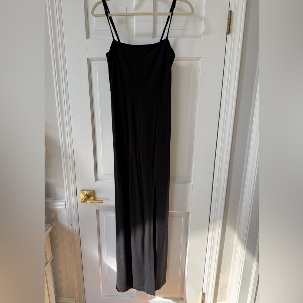 Black Spaghetti Strap Maxi Dress